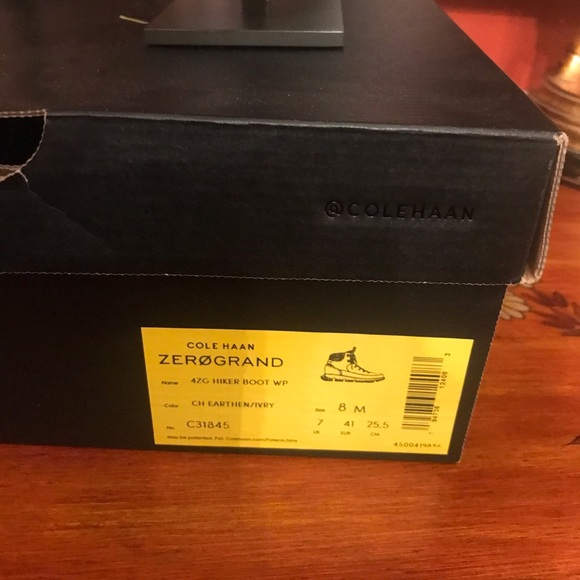 Cole Haan Men’s Cole Haan 4.Zerogrand Hiker WP 10 Brown - Picture 9 of 9